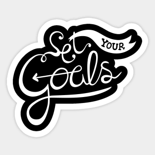 Set your goals Sticker